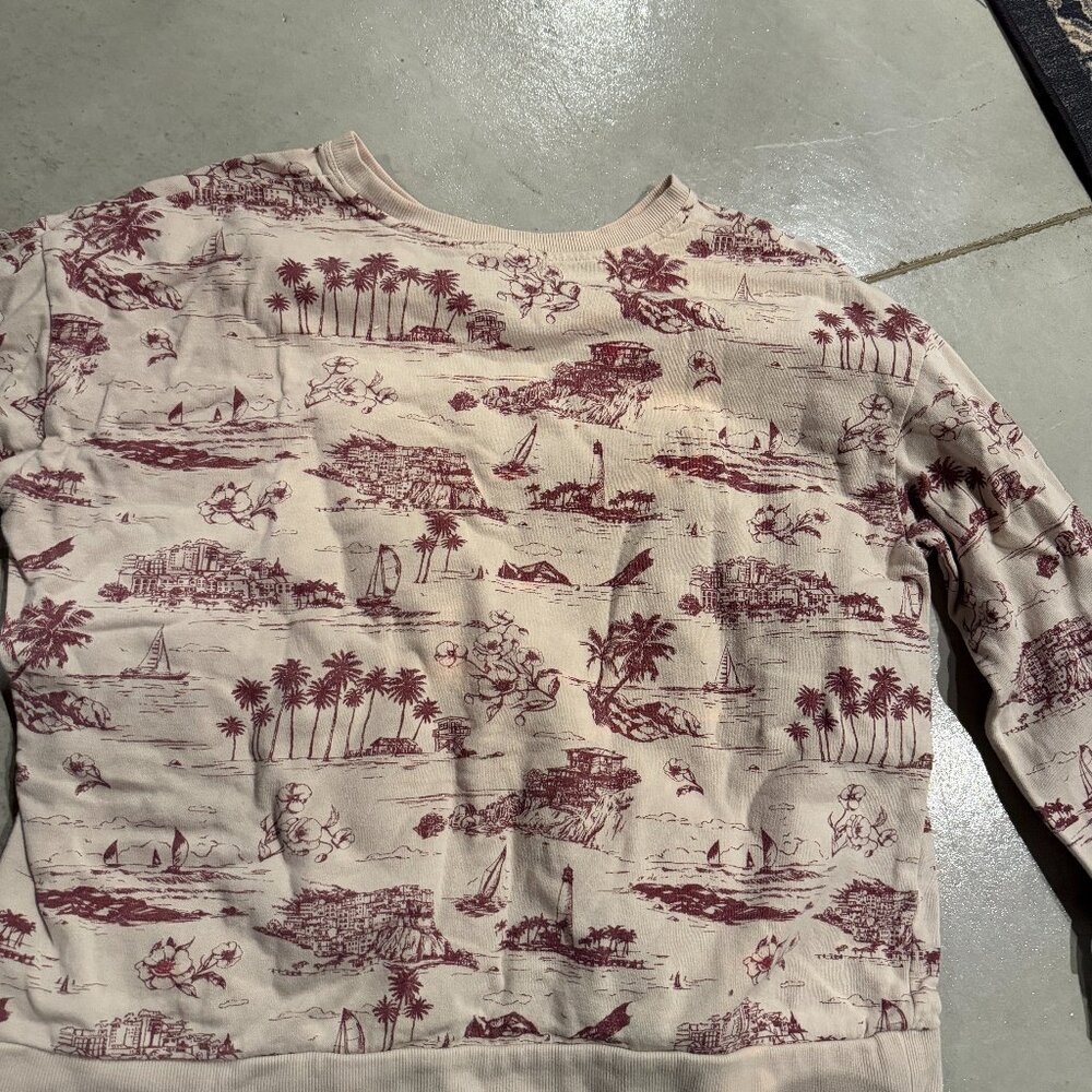 C & C california L pullover with hawian style print- Cute summer top for women